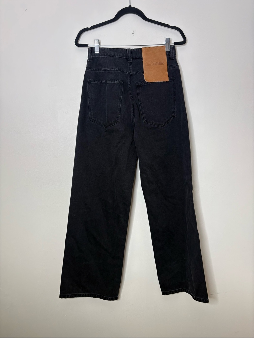 JACQUEMUS De Nimes Black Wide Leg Jeans - Picture 5 of 8